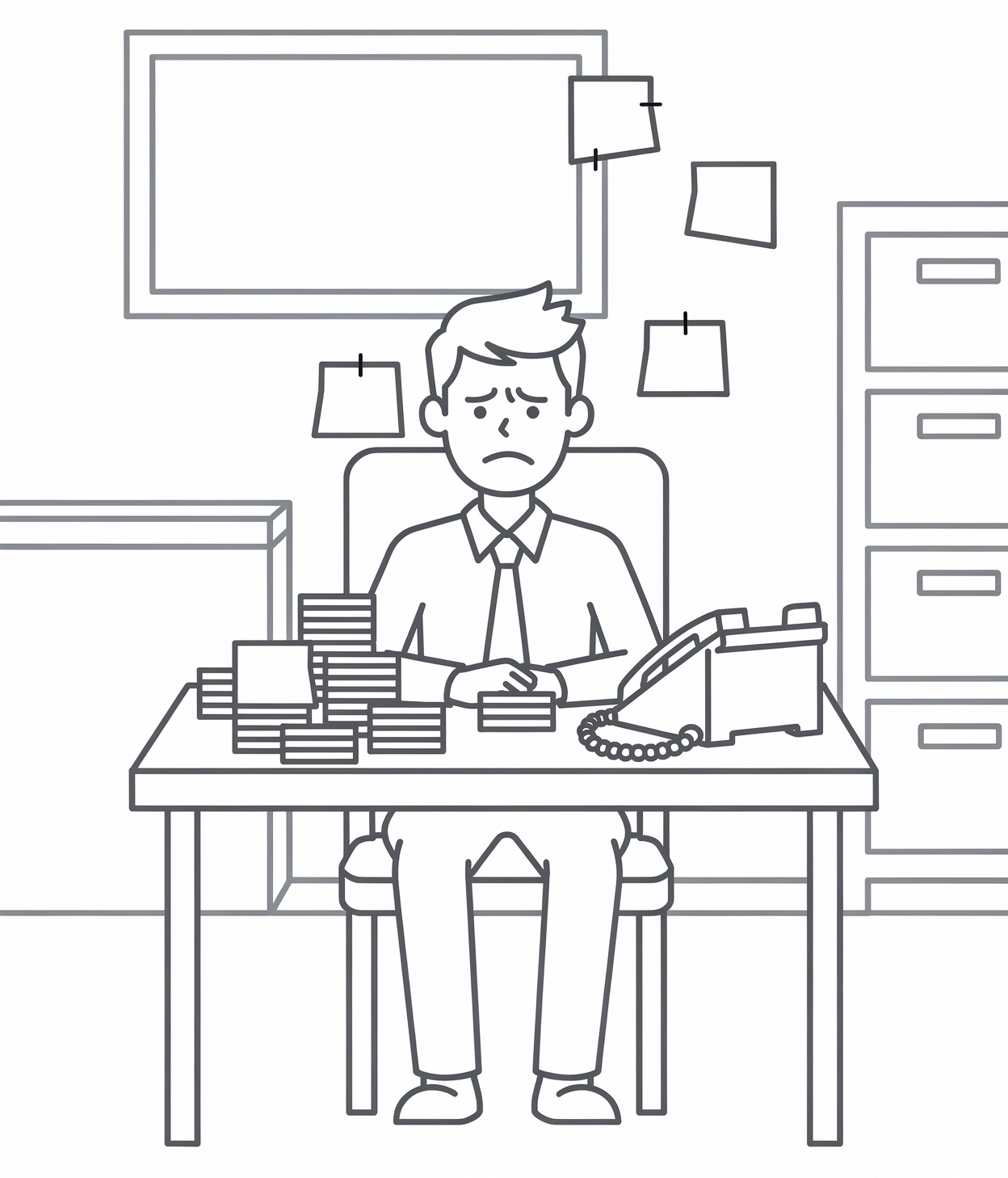 Naštvaný obchodník, který chce, ale nemůže prodávat, protože musí vyplňovat CRM