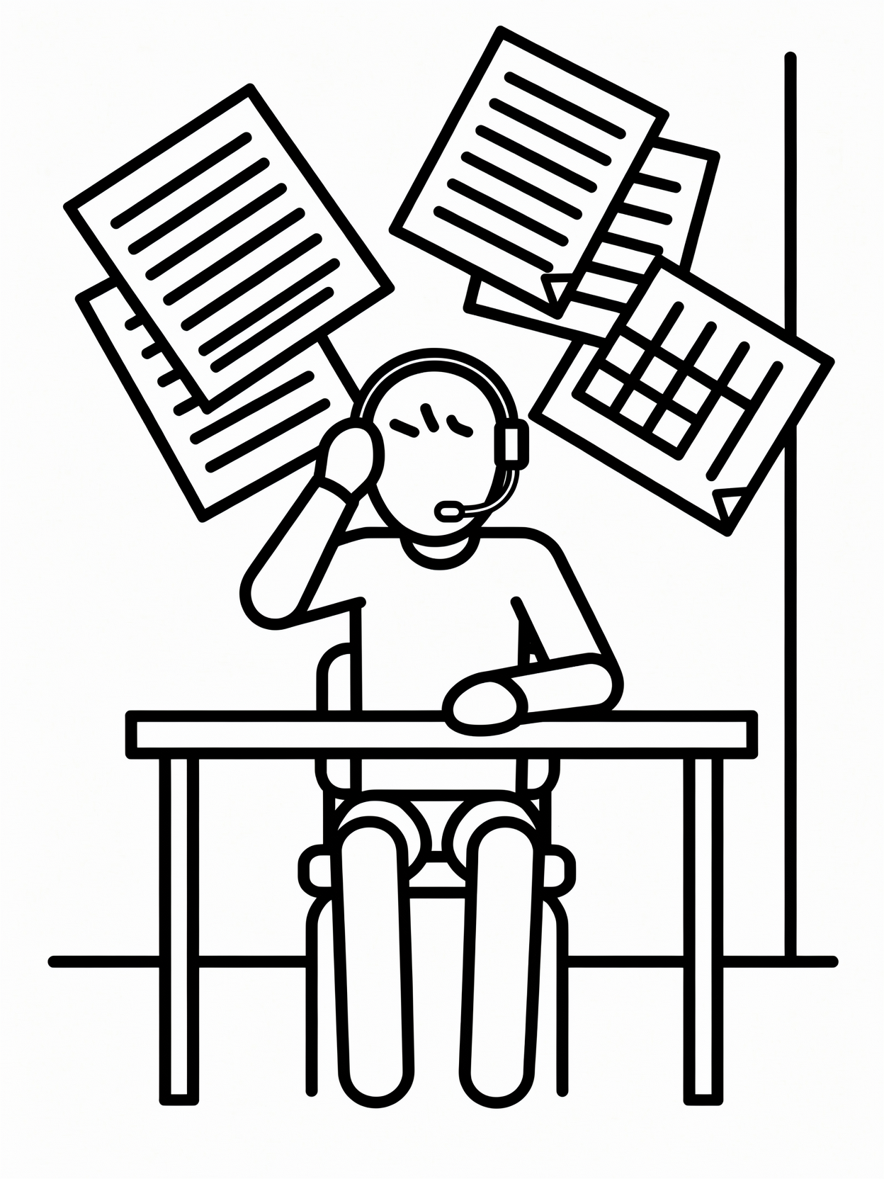 person with paper